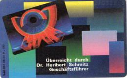 Werbeagentur TK N *d 02/1992 200 Expl.(K798) ** 90€ Visitenkarte Schmitz Ihre Zukunft Gestalten TC VIP Telecard Germany - V-Series : VIP Et Cartes De Visite