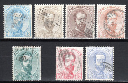 SPANIEN, 1872/73 Freimarken König Amadeo I., Gestempelt - Usados