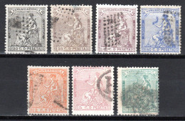 SPANIEN, 1873 Freimarken Sitzende Hispania, Gestempelt - Used Stamps
