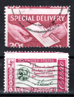 USA, 1954/1960 Sondermarken Stark Verzähnt, Gestempelt - Varietà, Errori & Curiosità