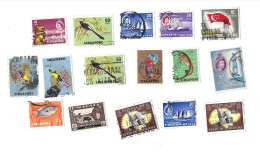 Collection De 28 Timbres Oblitérés. - Malaysia (1964-...)