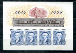 USA Block Block 36, Bl.36 Mnh - Bureau Of Engraving And Printing - ETATS-UNIS - Blocs-feuillets