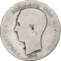 Monnaie, Grèce, George I, 2 Drachmai, 1873, Paris, B, Argent, KM:39 - Grèce