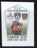 Esperanto Label Tabor (CZ) 2001. - Erinnophilie