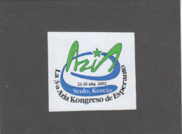 Esperanto Label Seul, Korea 2002. - Erinnophilie