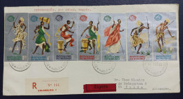 Burundi 1965: Letter Circulated To Germany. Customs, Dance, Folklore, Musical Instruments. (unusual Route) - Cartas