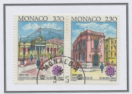 Monaco 1990 Y&T N°1724a à 1725a - Michel N°1961C à 1962C (o) - EUROPA - K12,5*13 - Se Tenant Type II - Usados