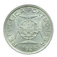 TIMOR - 50 Avos - 1945 - KM 7 - A.G. 03.01 - SILVER - PORTUGUESE COLONY - Timor