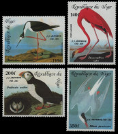 Niger 1985 - Mi-Nr. 920-923 ** - MNH - Vögel / Birds - Audubon - Niger (1960-...)