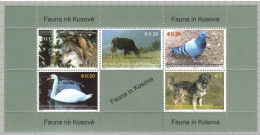 Kosovo 2006, Bird, Birds, Swan, M/S Of 5v, MNH** - Schwäne