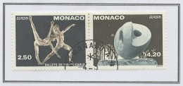 Monaco 1993 Y&T N°1875a à 1876a - Michel N°2120C à 2121C (o) - EUROPA - K13*12,5 - Se Tenant - Used Stamps