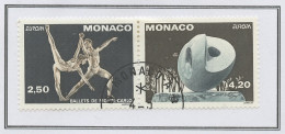 Monaco 1993 Y&T N°1875a à 1876a - Michel N°2120C à 2121C (o) - EUROPA - K13*12,5 - Se Tenant - Oblitérés