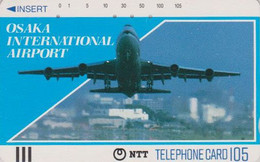 Télécarte Ancienne JAPON / NTT 330-049 - AVION / Kansai Airport - AIRPLANE JAPAN Front Bar Phonecard Balken TK - Flugzeuge