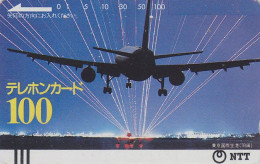 RARE TC Ancienne JAPON / NTT 230-008 ** 100 U ** TBE - AVION - AIR PLANE - JAPAN Front Bar Phonecard  FLUGZEUG Balken TK - Airplanes