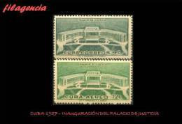 CUBA MINT. 1957-12 INAUGURACIÓN DEL PALACIO DE JUSTICIA - Nuevos