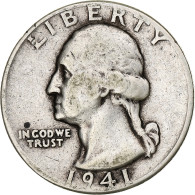 Monnaie, États-Unis, Washington Quarter, Quarter, 1941, U.S. Mint - 1932-1998: Washington