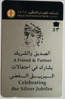 Oman 3 Omani Riyal  20OMNA - Celebrating The Silver Jubilee ( Oman Internationa Bank ) - Oman