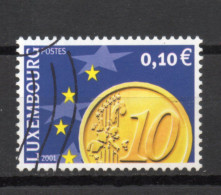 LUXEMBOURG    N° 1498     OBLITERE   COTE 0.20€    MONNAIE EURO - Used Stamps