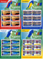 Finland Finnland Finlande 2023 Lapland Cultural Autonomy Saami BeePost Sheetlets Set MNH - Costumes