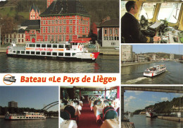 TRANSPORTS - Le Bateau "Le Pays De Liège" - Colorisé - Carte Postale - Andere & Zonder Classificatie