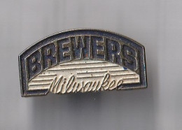 PIN'S THEME SPORT BASE BALL   BREWERS  CLUB USA   BALLE  BATTE - Honkbal