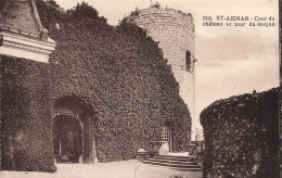 FRANCE - Saint Aignan - Cour Du Château Et Tour  Du Donjon - Carte Postale Ancienne - Saint Aignan