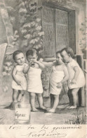 FANTAISIE - Bébés -- Vois Tu Les Gourmands De Nicodème - Cognac - Bébés Buvant Du Cognac - Carte Postale Ancienne - Bébés