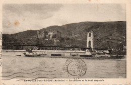 07 Ardèche Très Beau Plan La VOULTE SUR RHONE Navigation Sur Le Rhône - La Voulte-sur-Rhône