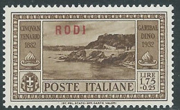 1932 EGEO RODI GARIBALDI 1,75 LIRE MNH ** - I45-10 - Aegean (Rodi)