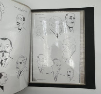 Album De Caricatures Du Dessinateur EX - Finance Internationale Belgique - Dédicace 1928 - Dim:42/47 Cm - Politica