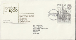 Great Britain   .   1980   .  "London 1980 International Stamp Exhibition"   .   First Day Covers 1 Stamp - 1971-1980 Decimal Issues