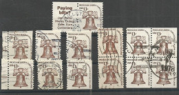 USA 1975 Americana C.13 Liberty Bell Cpl Booklet Issue Vertical & Horizonthal Incl. ADV Tab & Upper/Left Pcs  !!!!!! - Oblitérés