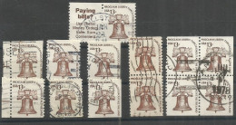 USA 1975 Americana C.13 Liberty Bell Cpl Booklet Issue Vertical & Horizonthal Incl. ADV Tab & Upper/Left Pcs  !!!!!! - Used Stamps