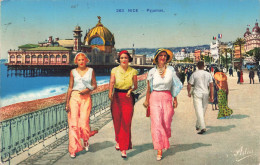 FRANCE - Nice - Pyjamas - Promenade - Animé - Groupe De Femmes En Sortie - Carte Postale Ancienne - Sonstige & Ohne Zuordnung