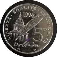 Monnaie France - 1994 - 5 Francs Voltaire - Gedenkmünzen