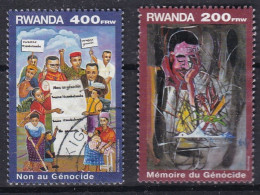 Non Au Génocide Mémoire Du Génocide RWANDA 400 FRW RWANDA 200 FRW - Usados