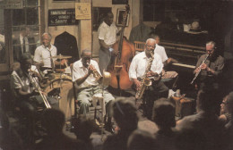 CARTOLINA  NEW ORLEANS,LOUISIANA,STATI UNITI-PRESERVATION HALL KID THOMAS BAND 726 ST.PETER STREET-VIAGGIATA 1989 - New Orleans