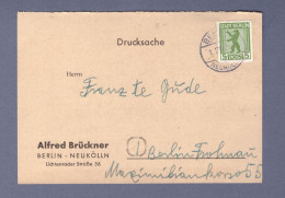 Berlin-Brandenburg - Drucksache (überfr.) - Alfred Brückner - Berlin-Neukölln --> B.-Frohnau  (3380AGH-0305) - Berlino & Brandenburgo