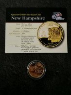 STATE QUARTER DOLLAR 2000 D NEW HAMPSHIRE / CUPRONICKEL DORURE OR 24 CARATS / USA - 1999-2009: State Quarters