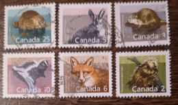 Kanada 1988 Wildtiere Mi 1102/08° Gebraucht Nur Die Säuger 6v Von 7v Im Angebot - Used Stamps