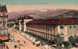 FRANCE - Grenoble - Le Lycée Et La Chaine Des Alpes - Carte Postale Ancienne - Grenoble
