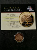 STATE QUARTER DOLLAR 1999 P CONNECTICUT / CUPRONICKEL DORURE OR 24 CARATS / USA - 1999-2009: State Quarters