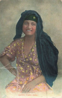 EGYPTE - Femme Arabe - Femme Voilée Avec Une Robe à Fleurs - Carte Postale Ancienne - Altri & Non Classificati