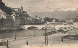 FRANCE - Grenoble - Vue Sur L'Isère Et Le Quartier Saint Laurent - Carte Postale Ancienne - Grenoble