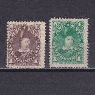 NEWFOUNDLAND CANADA 1896, SG# 63-63a, CV £128, Edward VII As Prince Of Walse, MH/NG - 1865-1902
