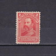 NEWFOUNDLAND CANADA 1898, SG# 67, CV £33, Edward VII As Prince Of Walse, NG - 1865-1902