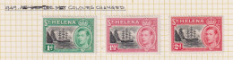 ST HELENA  - 1949 George VI Definitives Colour Changes Set  Hinged Mint - Saint Helena Island