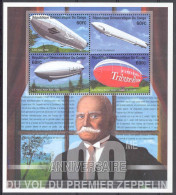 Congo Kinshasa RDC Zaire COB BL192 Bloc Feuillet MNH / ** 2001 Zeppelin - Mint/hinged