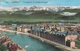 FRANCE - Grenoble - Vue Générale Et La Chaîne Des Alpes - Carte Postale Ancienne - Grenoble