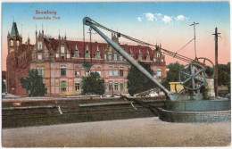 BROMBERG Westpreußen Bydgoszcz Kaiserliche Post Technisches Denkmal Color 2.12.1917 Feldpost Ortsstempel PRINZENTHAL - Westpreussen